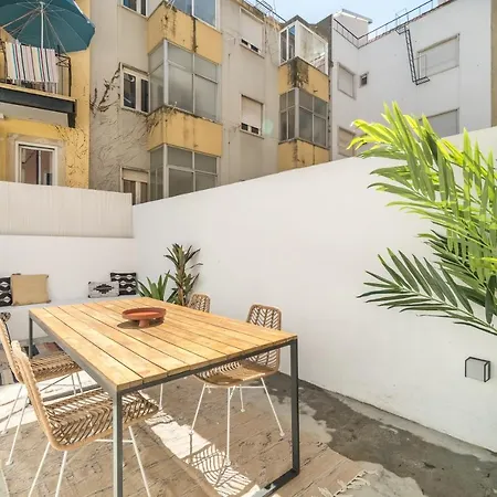 Casa Boma - Elegant With Private Terrace - Ajuda Ii Lizbona
